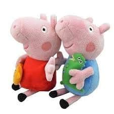 Piggy Pig Cute Mini Peppa Plush Toy Peppa & George 2pcs - 4"