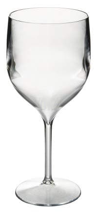 Virtually Glass Set of 6 Roltex Unbreakable Reusable Polycarbonate Plastic Extra Large Long Stemmed Wine Glasses (340ml/ 11.5oz to rim Height 20cm/8 in, Max Diameter 8cm/3.2 ins)