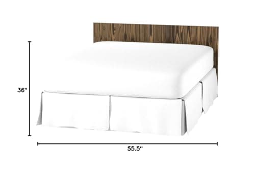 Dark Walnut Headboard Full Size Stain, Hanger Style, Handcrafted. Mounts on Wall. Easy Installation