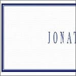 Personalized Business Stationery, Bordered Folding Cards