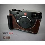 Lim's LC-M10BR Metal Grip Genuine Leather Camera Half Case for Leica M10 Brown