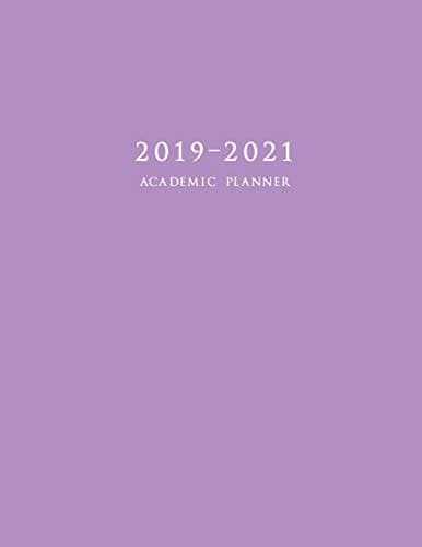 2019-2021 Academic Planner: Large Two Year Monthly Planner with Inspirational Quotes and Purple Cover (July 2019 - June 2021)