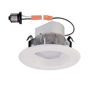 T40 - Commercial Electric 4 in. Recessed White LED Trim