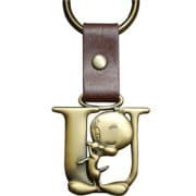 Tweety Bird Brass Keychain Letter U