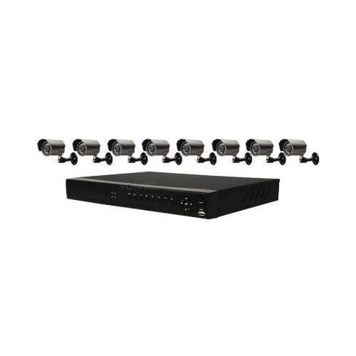 Vonnic Surveillance Dk8-K808Ccd-Hdd Digital Video Recorder Kit 8Channel 8Xbullet
