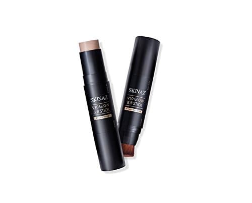Skinaz V10 perfect skin glow BB Cover stick BB foundation (#21 Light Beige) brush stick