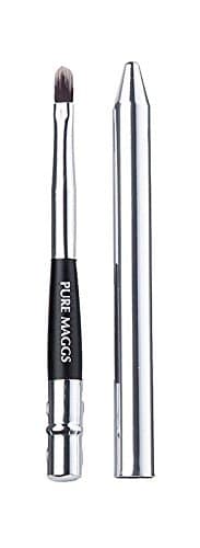 Pure Maggs Lip Brush - Ultimate lipliner Longer Lasting Lipstick - Firm Bristles for Smoother Lip Color Application - Hygienic, Cool Metallic Design - Order Now and Enjoy Big Savings