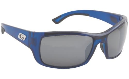 Guideline Eyegear Keel Sunglass, Blue Crystal Frame, Deepwater Gray Polarized Lens, Large/X-Large