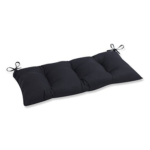 Pillow Perfect Indoor/Outdoor Fresco Black Swing/Bench Cushion