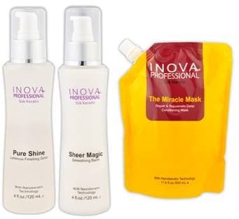 Silk Keratin Sheer Magic Smoothing Balm & Silk Keratin Pure Shine Luminous Finishing Gloss &Silk Keratin the Miracle Mask Repair & Rejuvenate-deep Conditioning Mask