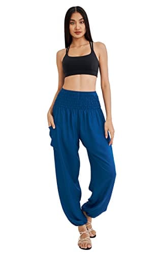 Joob Joob Boho Pants for Women - Hippie Harem Pants Women - Womens Yoga Pants – Comfy Bohemian Flowy Hippie Clothes
