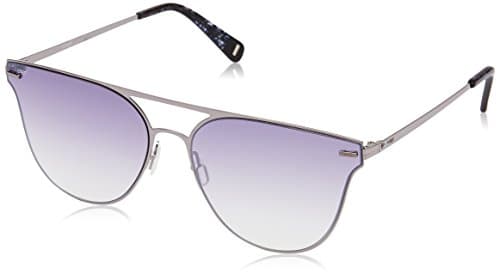 Image Mirrored Square Unisex Sunglasses - (Ims604C3Sg|62|Silver Mirror And Purple Gradient Color)