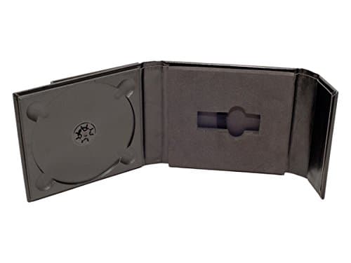 Wedding USB/DVD Leather Case with one opening for picture. Black