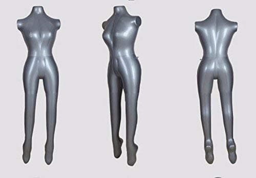 RADHA KRISHNA ENTERPRISE Full Body Female(Ladies) PVC Plastic Air Filled Mannequin Display Dummy Inflatable