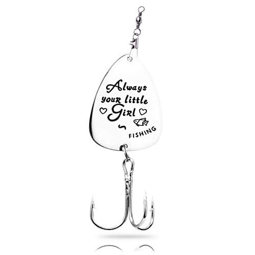 Gift For Dad Fishing Lure Fisherman Gift Always Your Little Girl Custom Fishing Hook Groom Gift