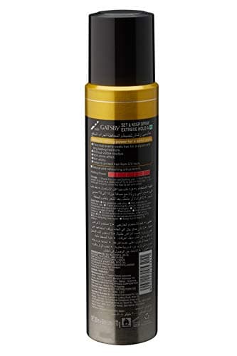 Gatsby Set & Keep Hair Spray - Extreme Hold | Quick Drying, Long Lasting Hold, No Flaking & Natural Shine | Non Sticky & Easy Wash Off | Styling Hair Spray | 250ml (Pack of 2)