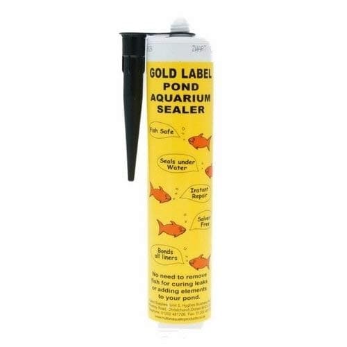 Gold Label Pond & Aquarium Sealer 290ml Bonds Materials Even Under Water! BLACK