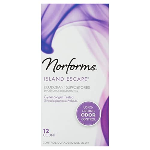 NORFORMS Feminine Deodorant Suppositories-Island Escape-12 ct, 2 pk