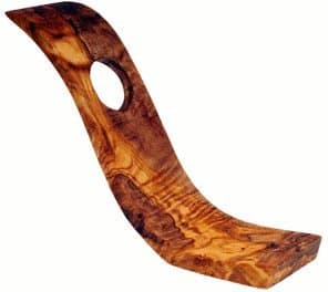 Olive Wood"Cobra"Wine Bottle Holder by Mastro Leonardo - Craftmade in Firenze