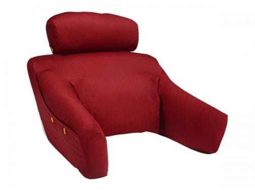 Cequal - S-BDLF-BUR - Cotton FlexArm Bedlounge Bed Reading Pillow - Burgundy - Petite
