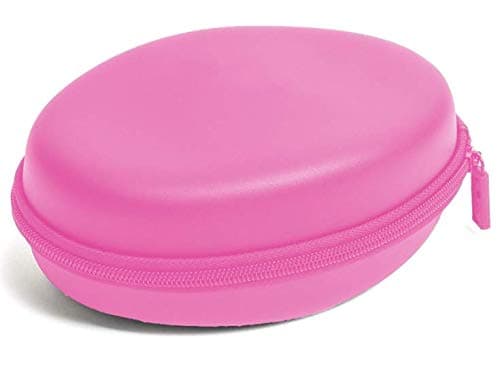 NenosKids Headphones Case Travel Case for Other Brands Foldable Headphones, Storage Bag Travel Carrying Case for Headphones Foldable, Over-Ear/On-Ear (Pink)