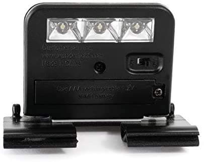 Premium Quality Solar Powered Clip On LED Light for Yard Sign - 3 LEDs - Durable & Weather-Proof Plastic Housing - Ideal for Decks, Handrails, Stairways, Trims, Porches - Screw Brackets Included