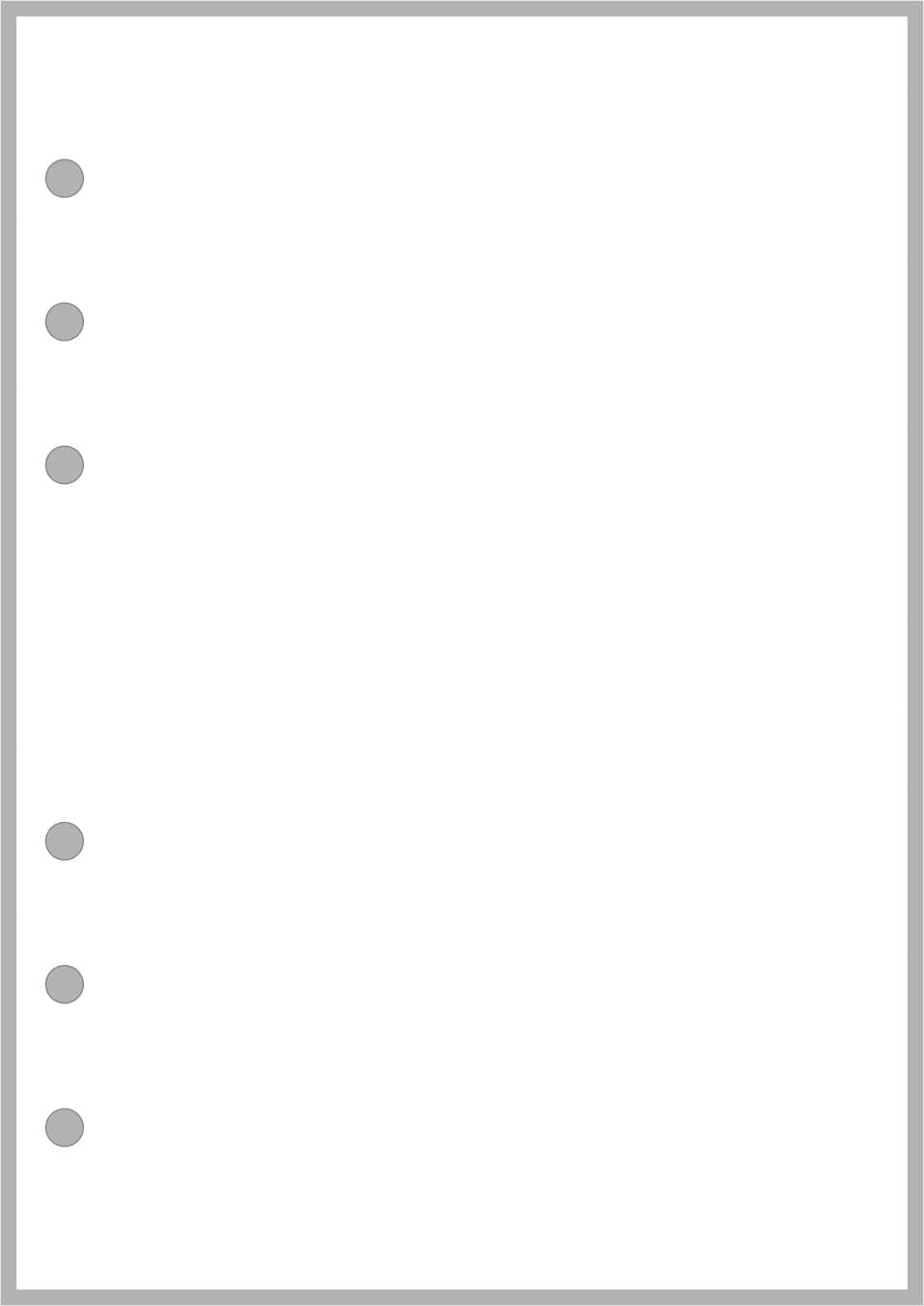 Handy Forms Planner Insert, Personal-Wide Sized, Blank Pages, 2016, 4.75x6.75 inches