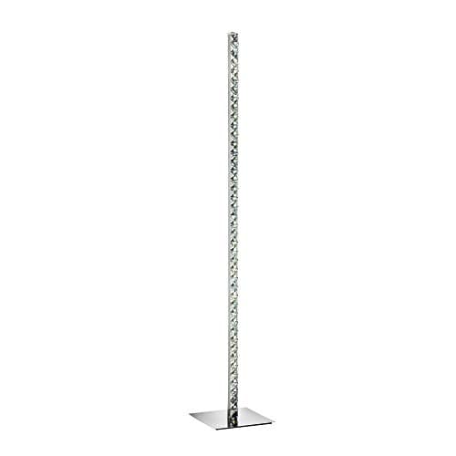Searchlight 7034CC Clover LED Crystal Floor Lamp in Chrome