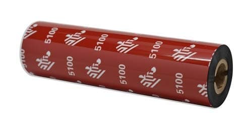 Zebra Technologies 05100GS11007 5100 Resin Ribbon, 4.3" W x 244' L, 0.5" Core (Pack of 12)