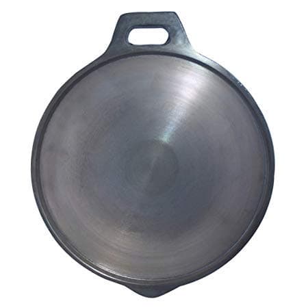 Siva Naturals Cast Pre-Seasoned Iron Flat Tawa/Pan/Dosa (Diameter -12 Inch/280 mm/30 cm)