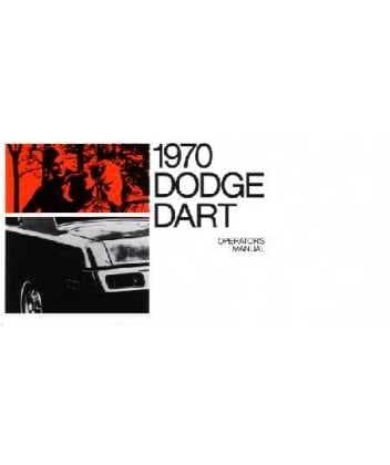 1970 DODGE DART Owners Manual User Guide