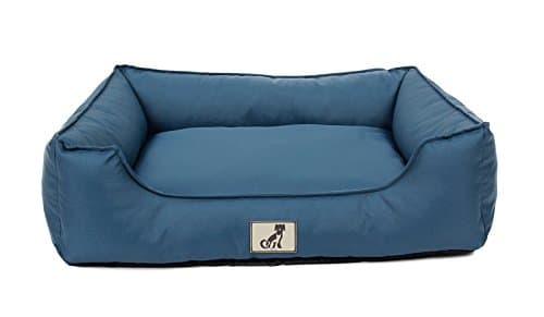 AllPetSolutions Dexter Beds Soft Waterproof Washable Hardwearing Basket Dog Bed (XS, Blue)