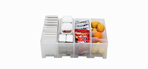 Kitchen Refrigerator Organizer, Fridge and Freezer Storage Trays 4-piece,Translucent, UV 15CM