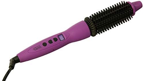 Calista Perfecter Pro Grip Digital Temp Control Ionic Round Hot Air Brush & Bag (1 INCH, PURPLE)