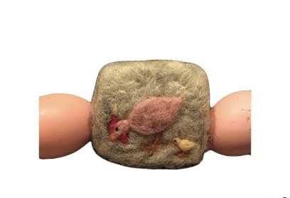 Don't Count Your Chickens Wool Scrubby