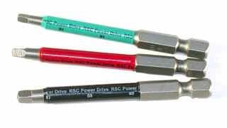 Driver Bits #1,2&3 Square (3" Robertson style) 3 Pack