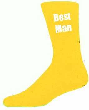 Yellow Mens Wedding Socks - High Quality Best Man Yellow Socks (ADULT 6-12) FOR THE WEDDING PARTY, WEDDING GIFTS, WEDDING ACESSORIES, WEDDING ATTIRE, WEDDING SOCKS ETC.ETC.