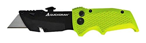 Prazi USA PR 1450 Quickdraw Folding Utility Knife, Green/Black