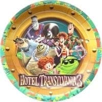 Hotel Transylvania Summer Vacation Movie 3 Party Plates Cake Birthday Supplies Blue Decoration Movie - 6 PC