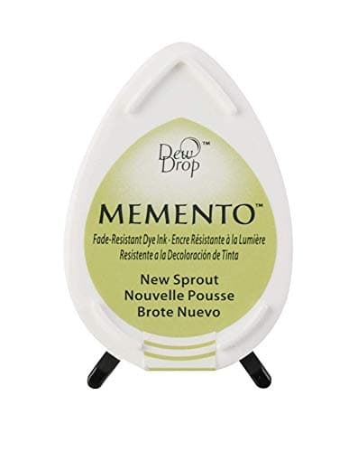 Memento Dew Drop Ink Pads Tsukineko Dew Drop Pad, New Sprout, Green