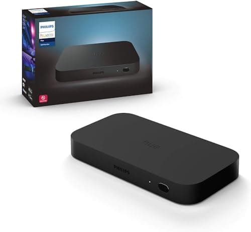 Philips Hue Play HDMI Sync Box, Surround Lighting for TV Entertainment & Gaming Compatible with Alexa