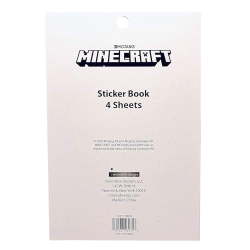 TUGOKU Kids CameraMinecraft Sticker Book, Includes Puffy Stickers, Over 300 Stickers