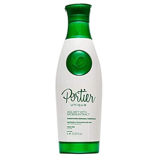 Portier Unique Brazilian Keratin Hair Treatment | Formaldehyde Free | Progressive Brush | Smoothing System | Straightening Therapy 1000ml/33.8fl.oz.