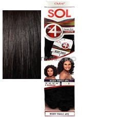 BUY 1 GET 1 Free - Outre SOL All 4 One 100% Human Hair Premium Mix Curly Body WVG (1B)