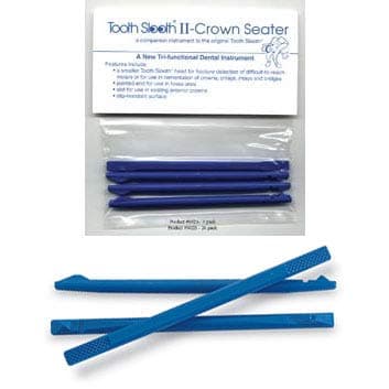 Tooth Slooth II Dental Teeth Crown Seater, Blue 4/Pk. for Small Mouths