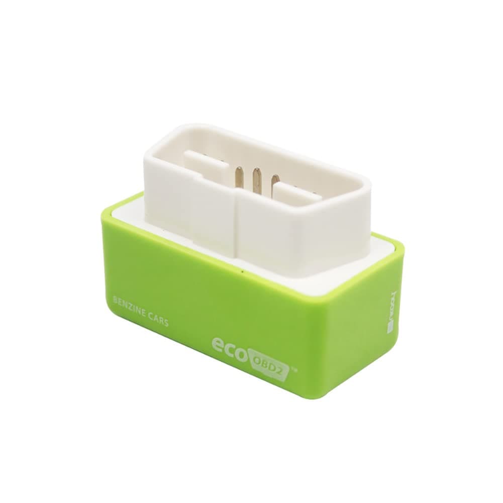 OBD2 ECO Chip Fuel Saver, OBD2 ECO Fuel Chip Tuning Box, Fuel Economy Tuning Box, 15% Fuel Save Plug Drive Chip, Green ABS Ecochip for Petrol Cars, Universal for Cars Since 1996