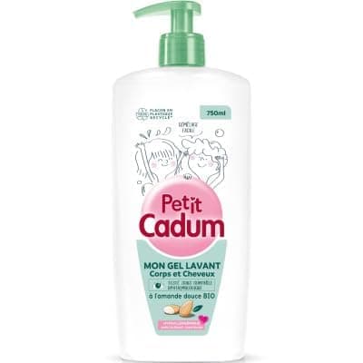 Petit Cadum Easy Detangling Hair and Body Wash Gel with Organic Sweet Almond