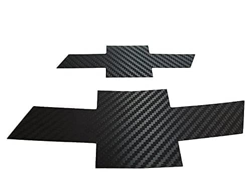 Black Chevy Cruze Emblem fit Cruze 2015 Front Rear Bowtie Emblem Overlay Sticker