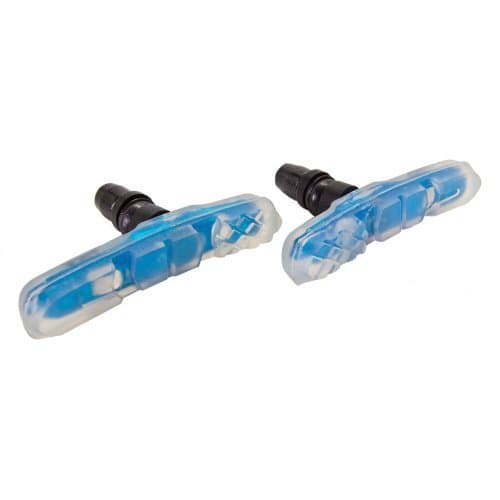Evoke Glo Pads Disc Brake Shoes - Blue