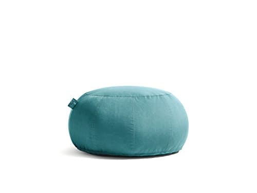 Outdoor Bean Bag Ottoman - Kyoto Collection (Unfilled, Turquoise)